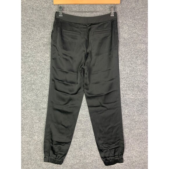 Kate Spade New York Black Pleated‎ Satin Pant Women’s Size 2 - Picture 2 of 10